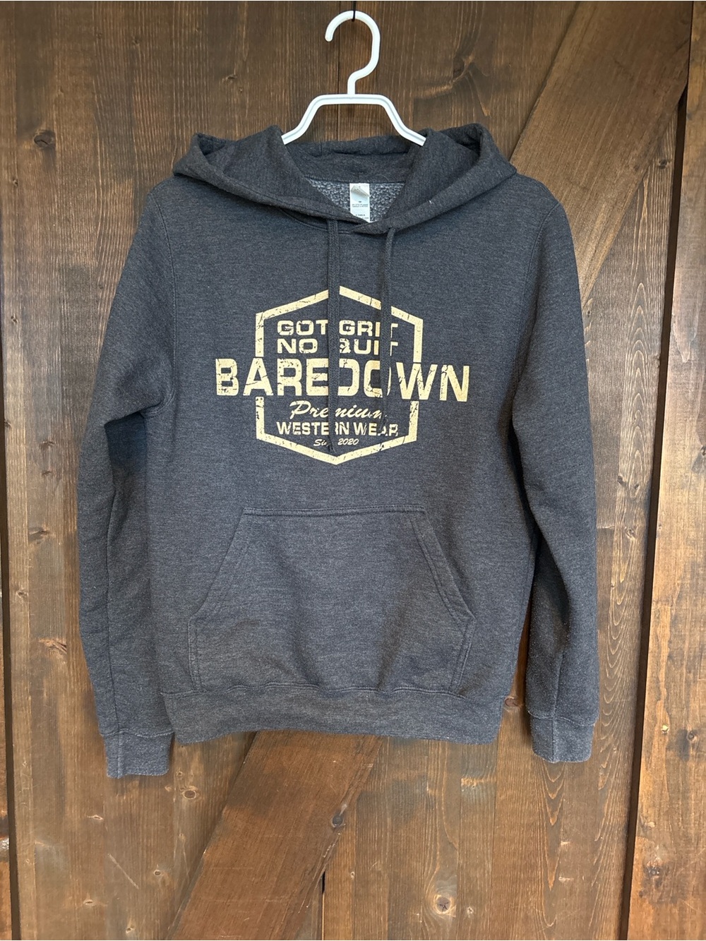 Baredown Brand Hoodie “Got Grit No Quit” Western